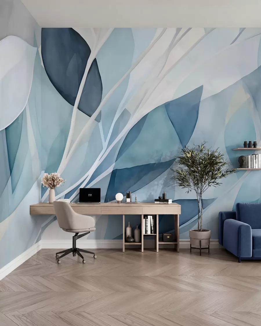 murales de pared Hojas abstractas w02701