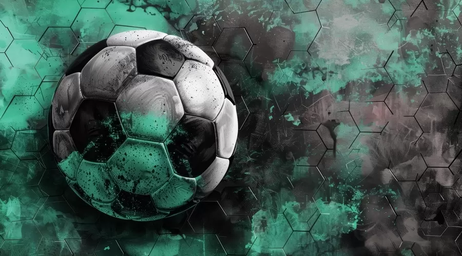 murales de pared Balón de fútbol w08618