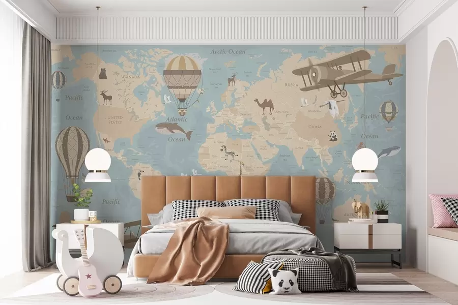 murales de pared La aventura le espera en todo el mundo u36066v5