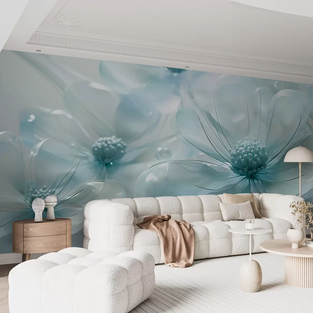 Murales de pared Grandes flores transparentes w02837v1 murales de pared Grandes flores transparentes w02837v1