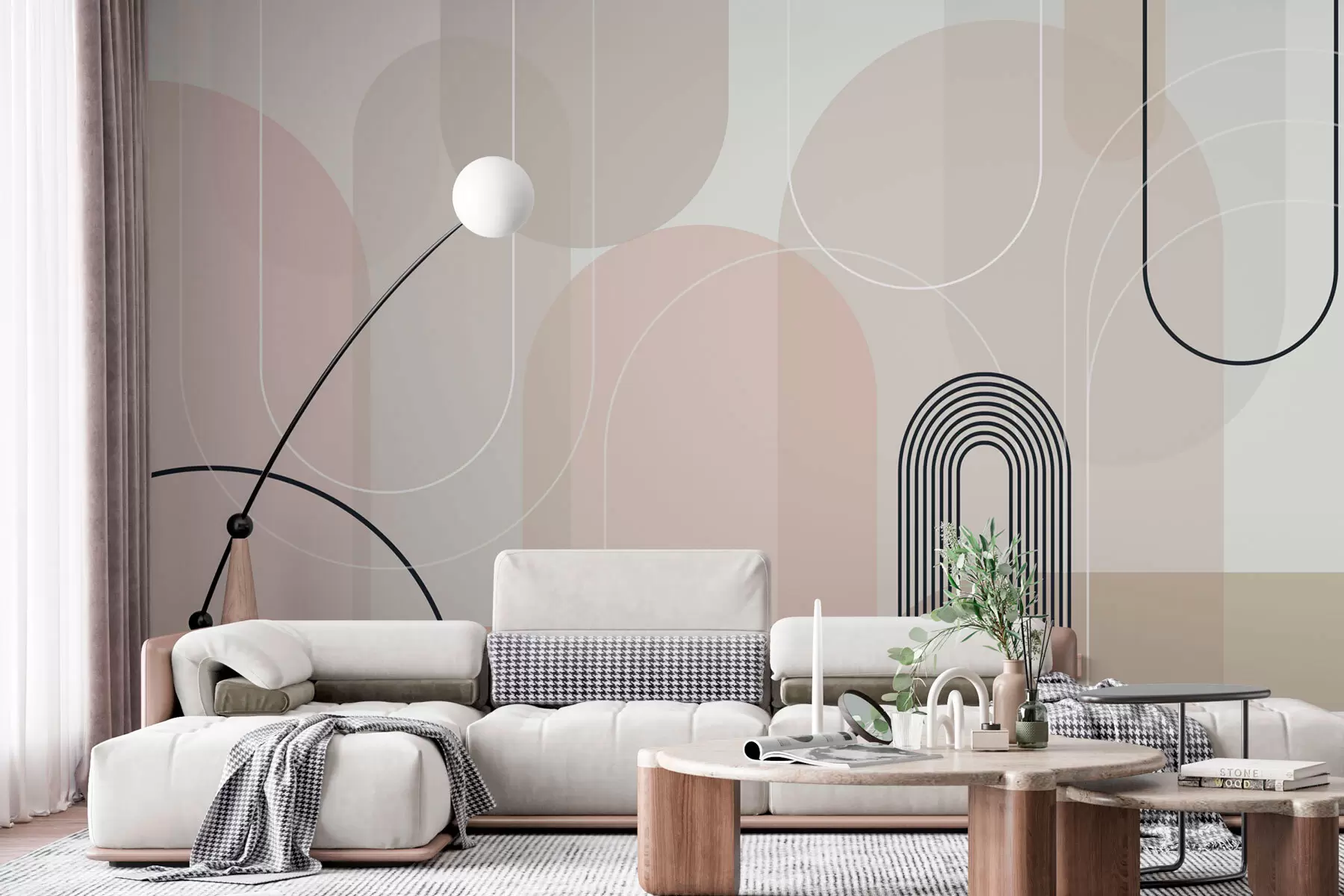 murales de pared Elegantes arcos minimalistas w02826