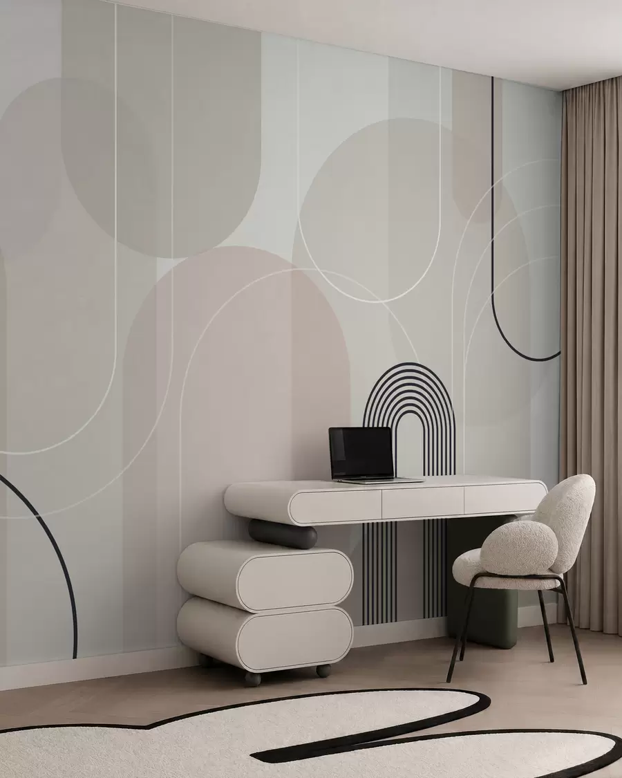 murales de pared Elegantes arcos minimalistas w02826