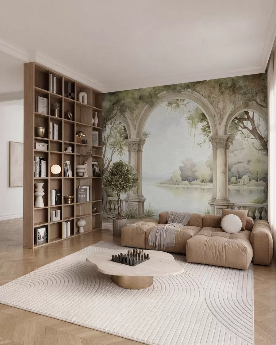 murales de pared Dibujo al óleo estilo arco w02976