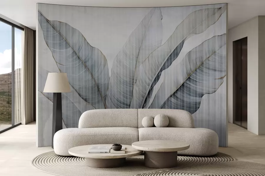 Murales de pared Hojas grandes en la pared w02982 murales de pared Hojas grandes en la pared w02982