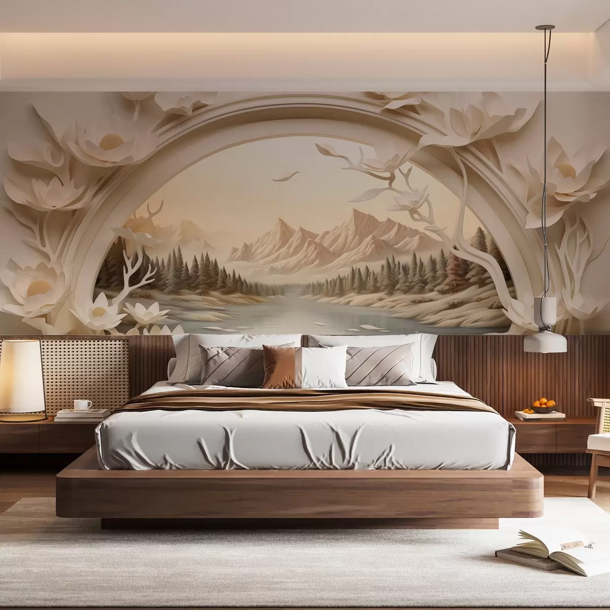 murales de pared Paisaje a través del arco w02987