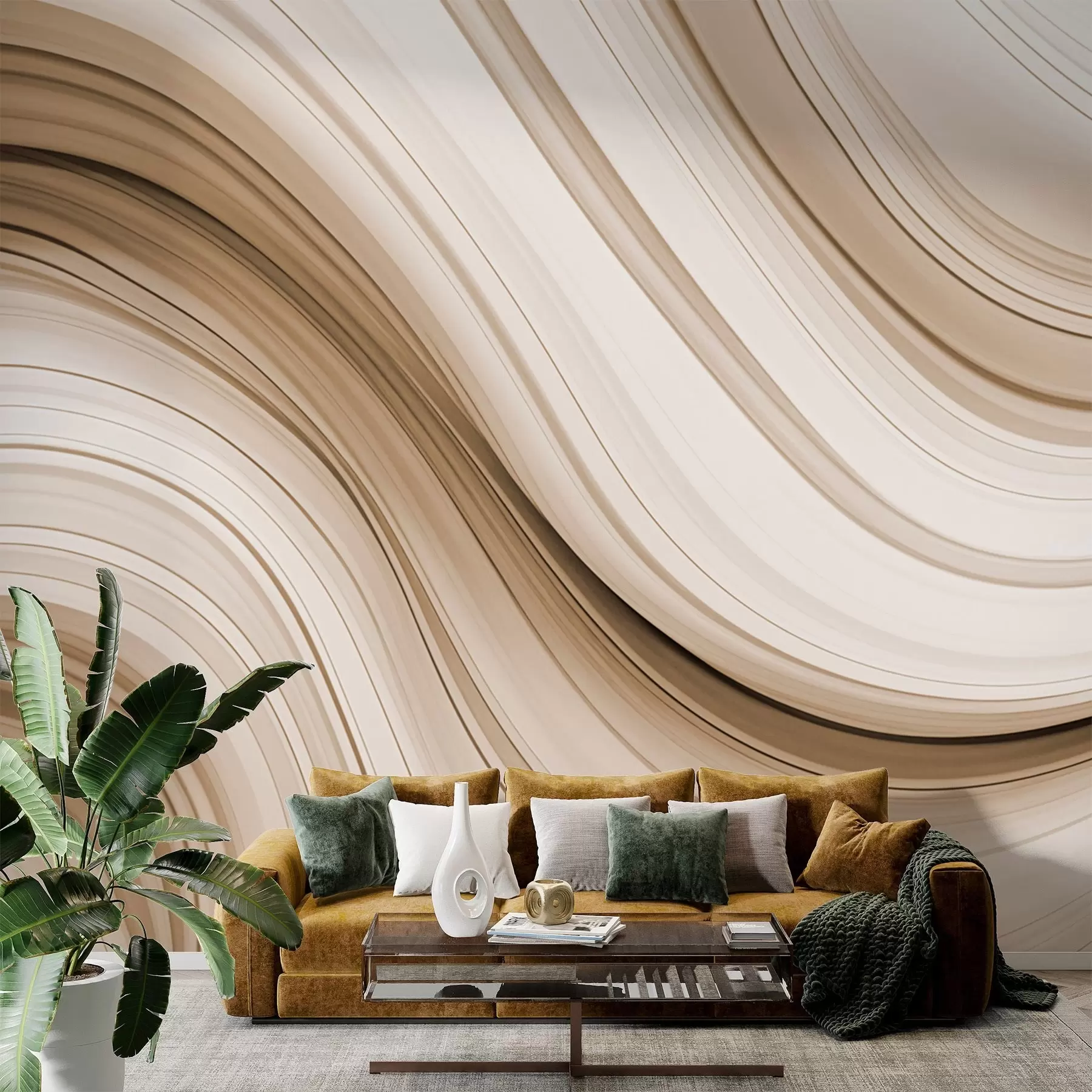 murales de pared Onda abstracta w02899