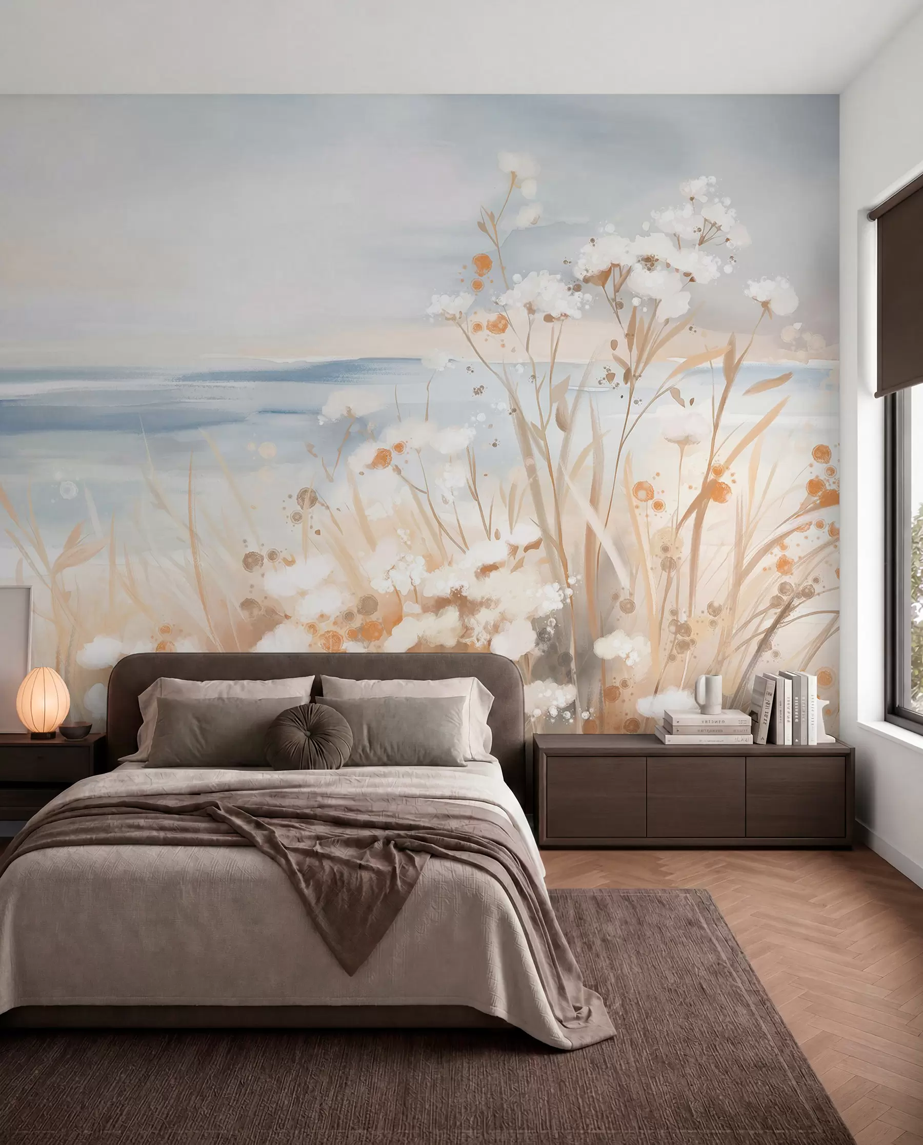 murales de pared Flores de la costa w08740