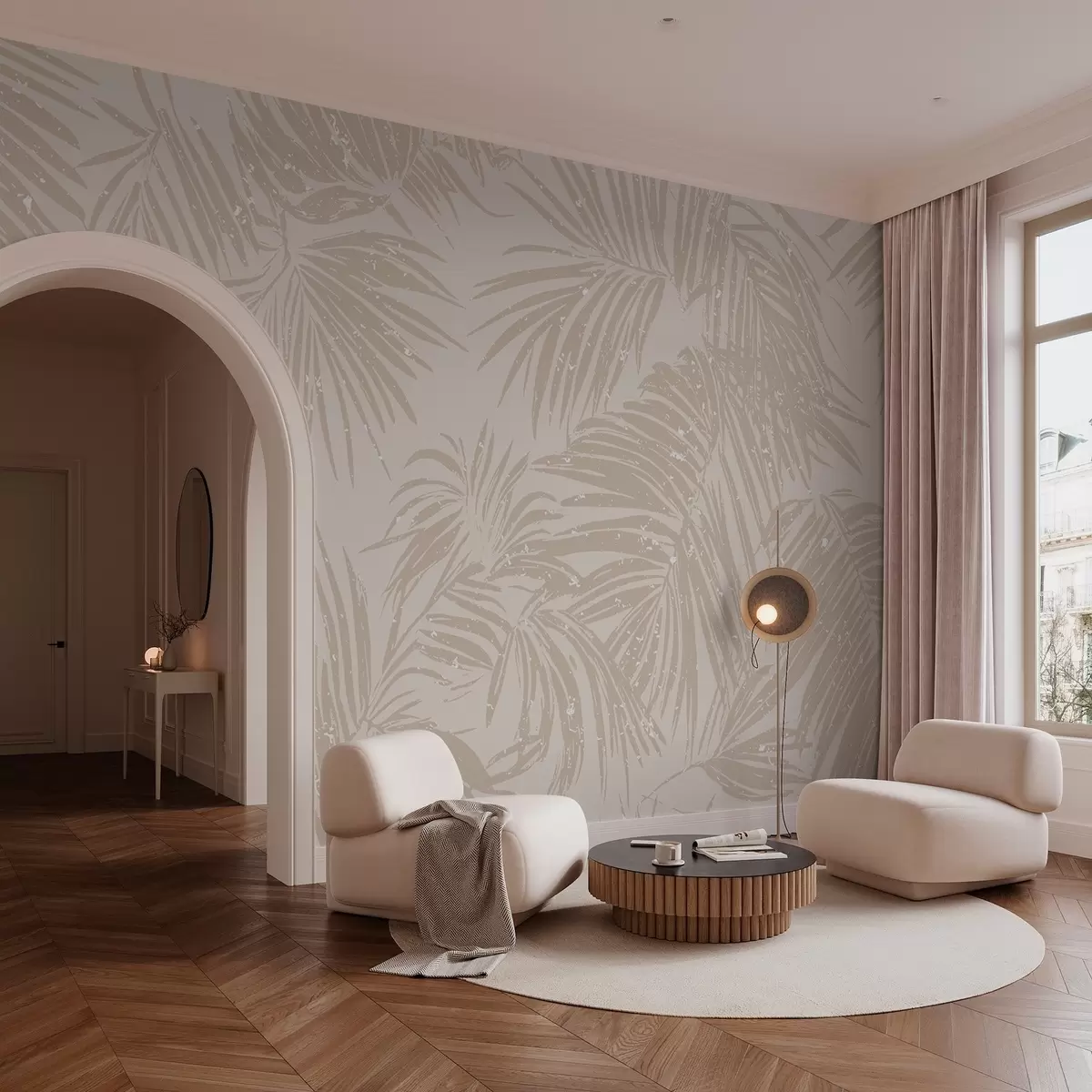 murales de pared Motivo tropical abstracto w03048