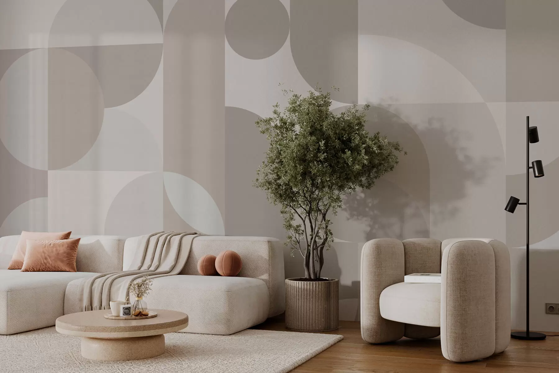 murales de pared Elegante tendencia geométrica w03058