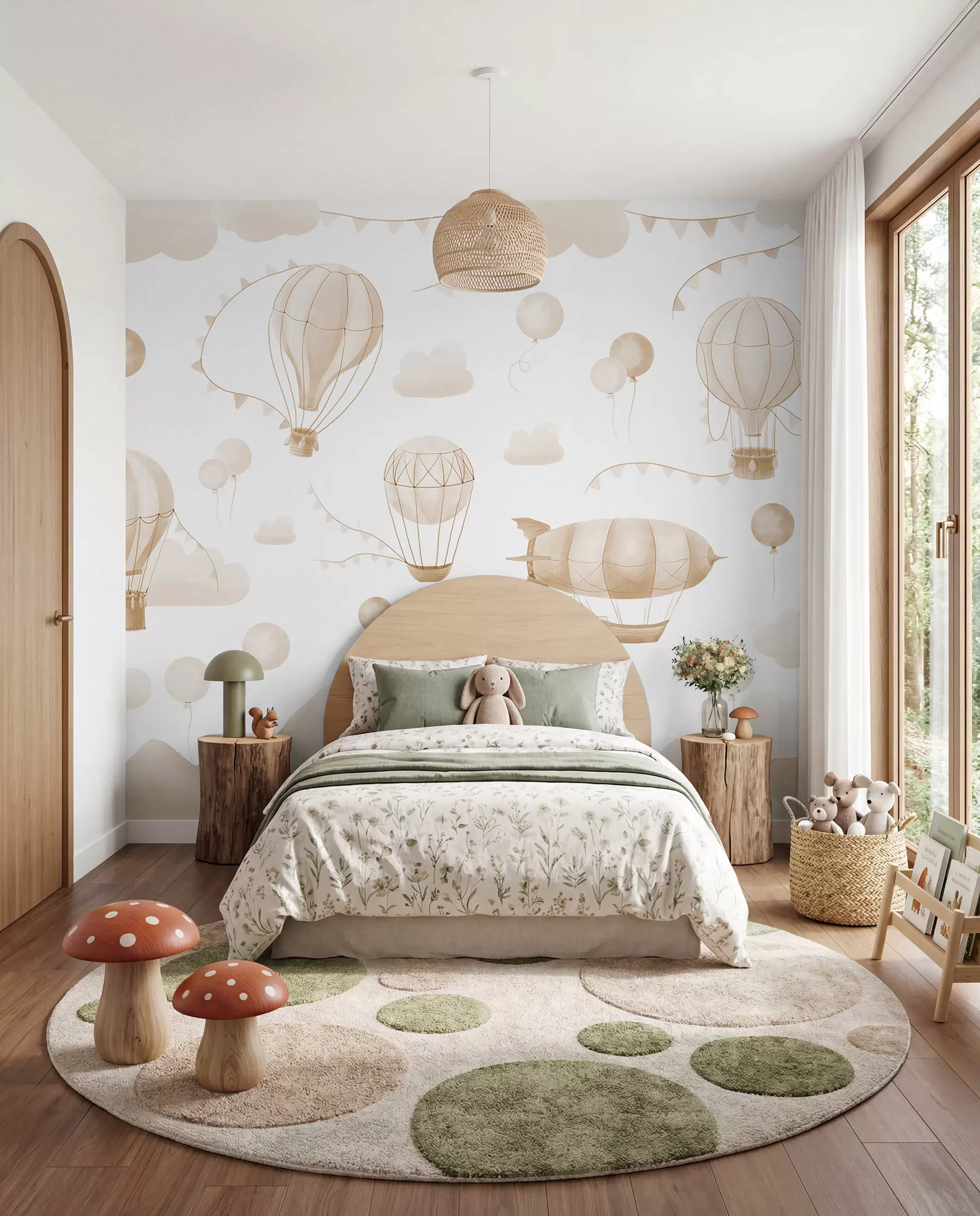 murales de pared Dirigibles color arena w08765v4