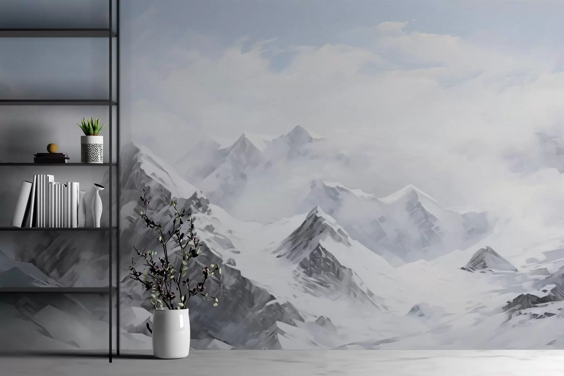 murales de pared Montañas nevadas w03125