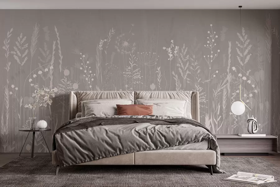 murales de pared Flores y plantas silvestres w03143