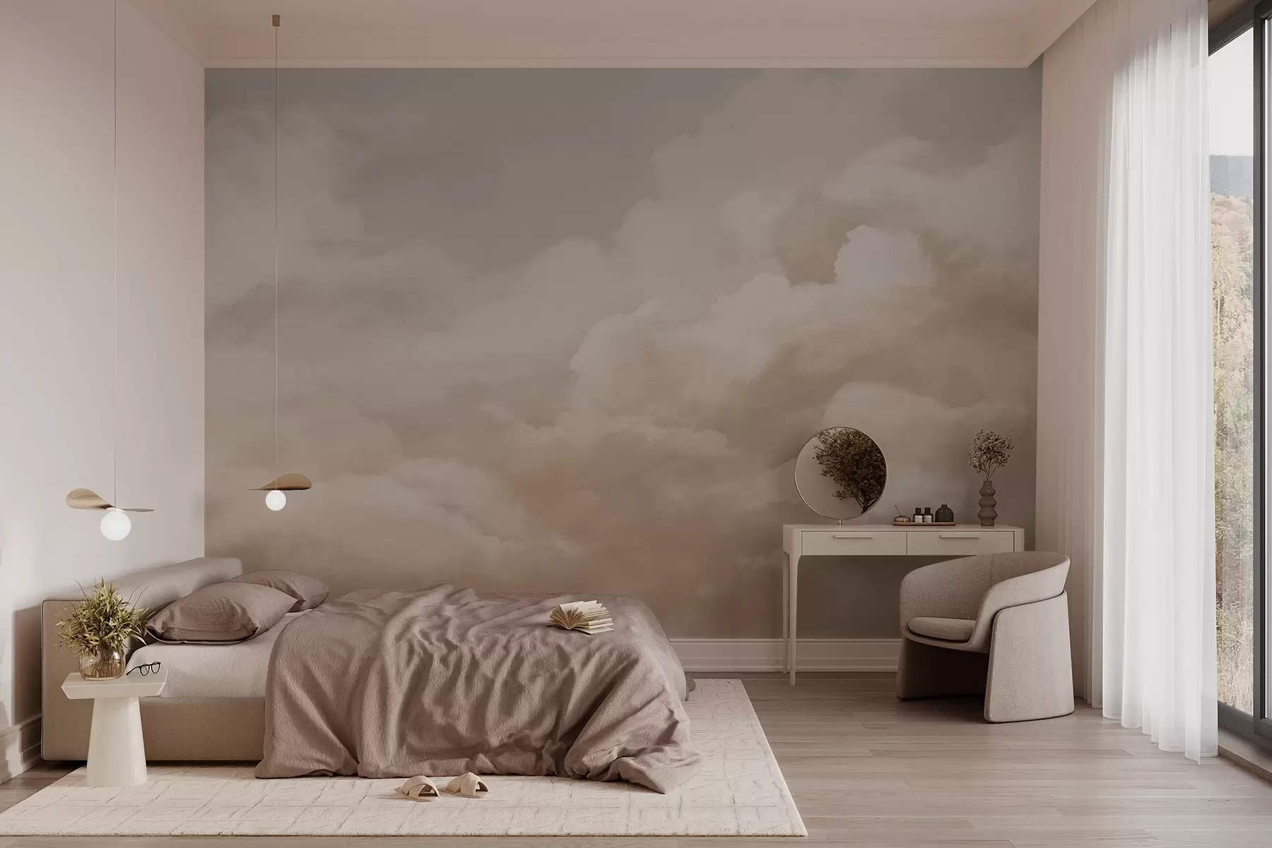 murales de pared Nubes w03136