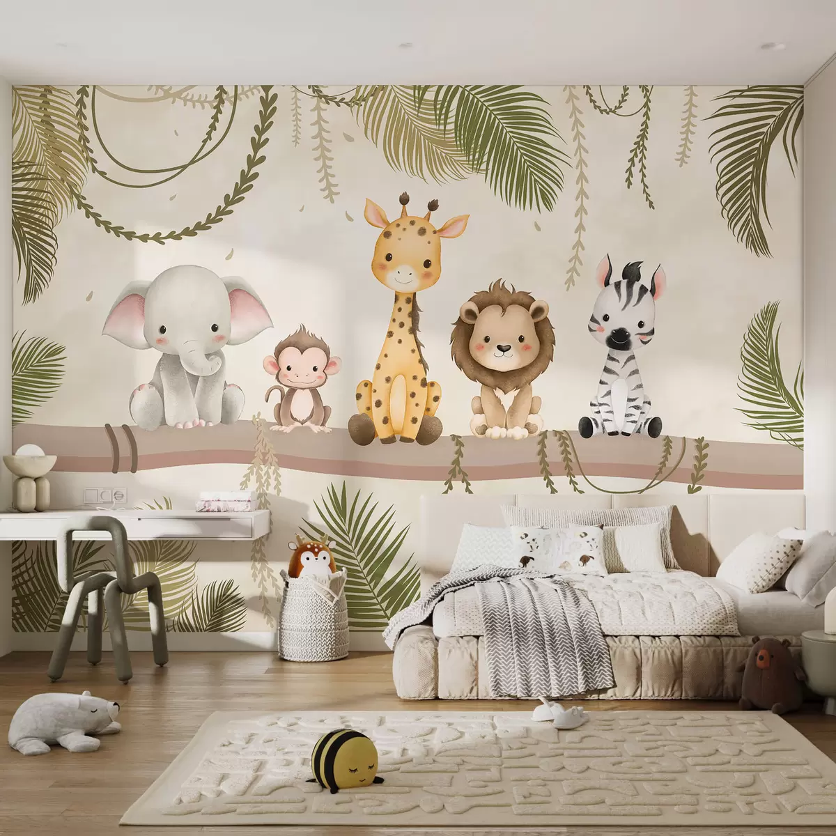 murales de pared Amiguitos de la selva w03166