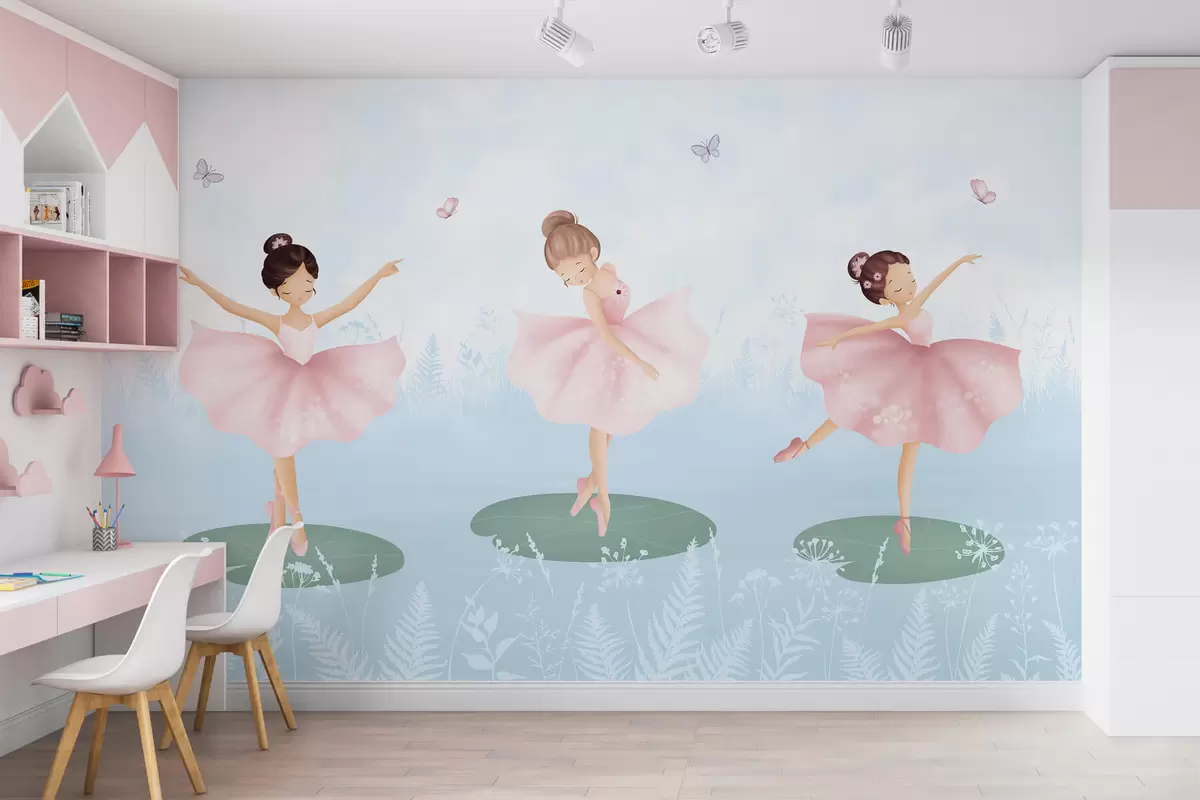murales de pared Paisaje con bailarinas w03168v1