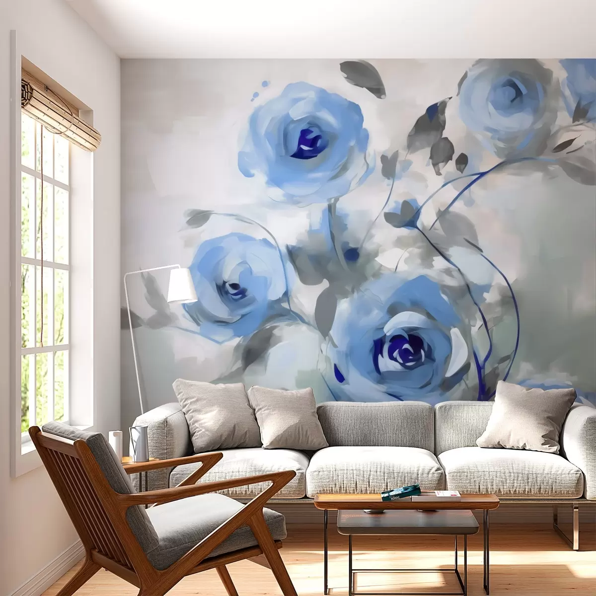 murales de pared rosas abstractas w03358