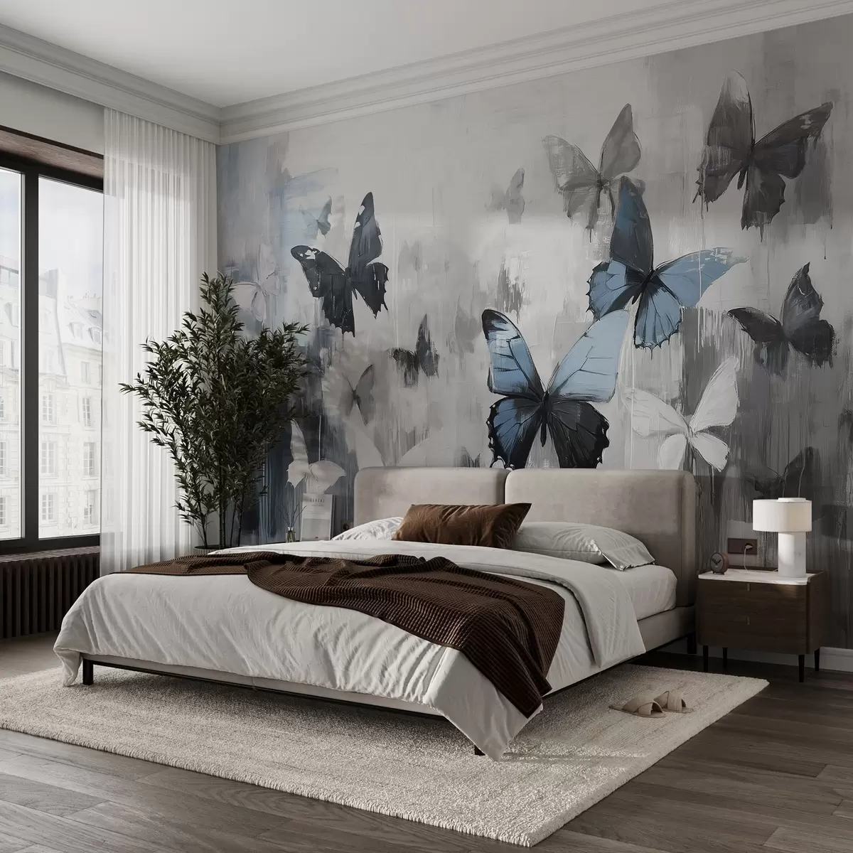 murales de pared Mariposas abstractas w08924