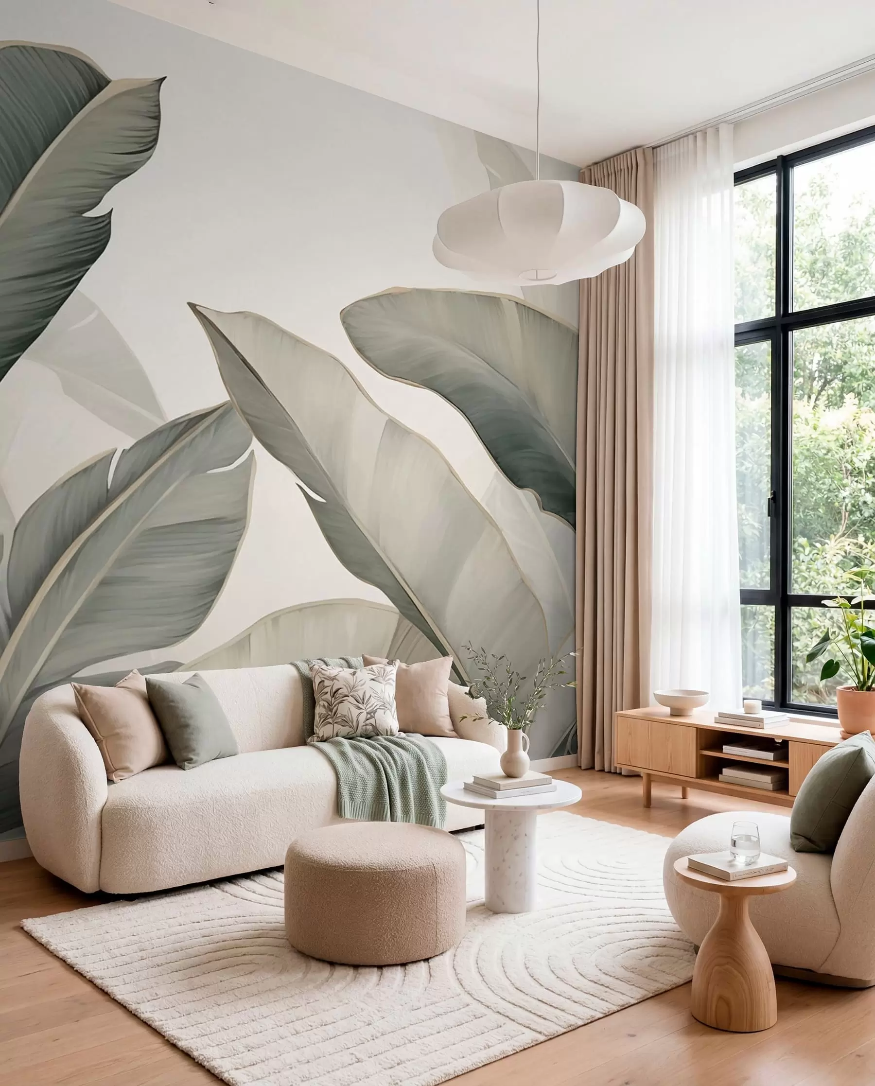 murales de pared Hojas tropicales w03427