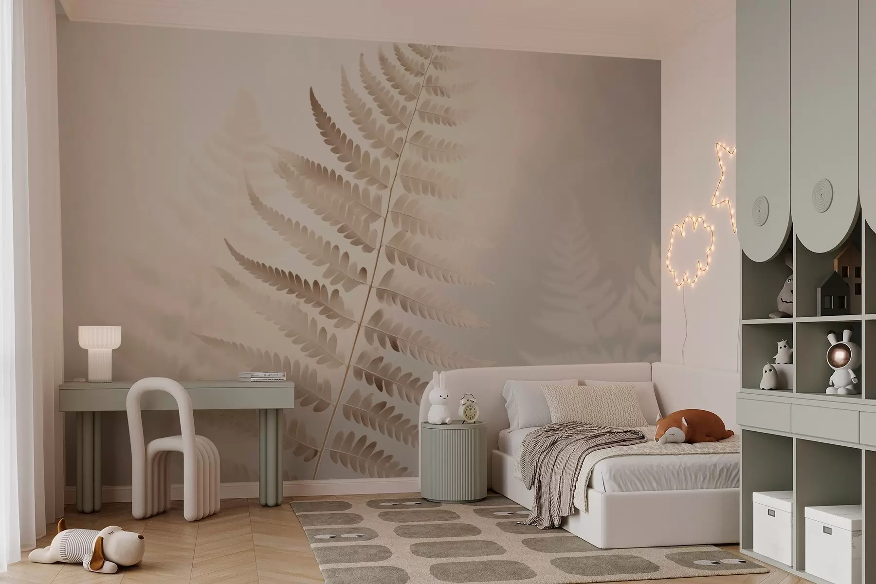 murales de pared Hoja de helecho  w03473v1