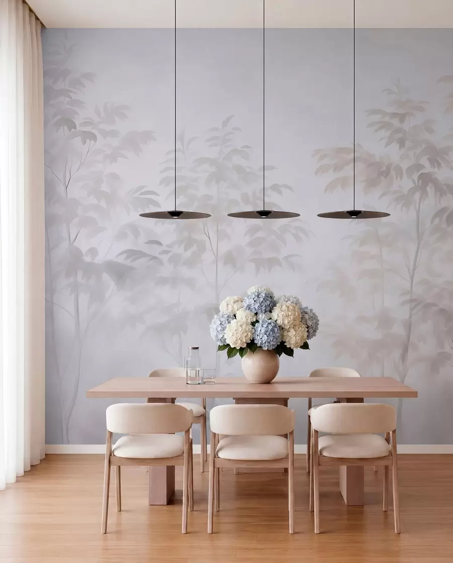 murales de pared Árboles imitación acuarela  w03474v1