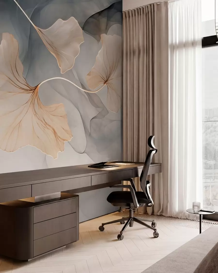 murales de pared Imagen abstracta de ginkgo w03511