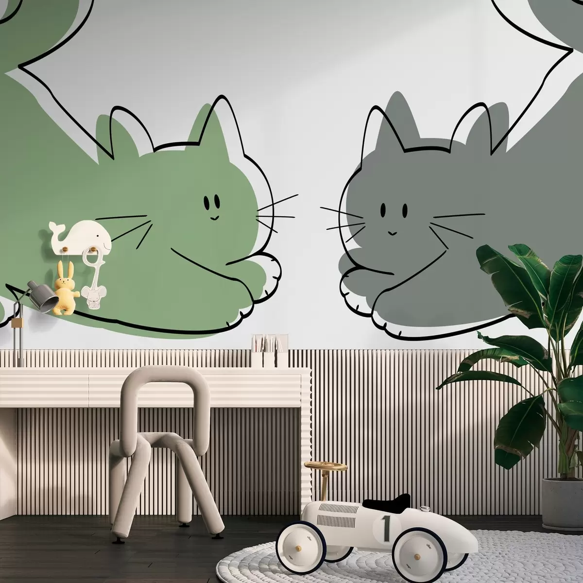 murales de pared Gatos w03564v2