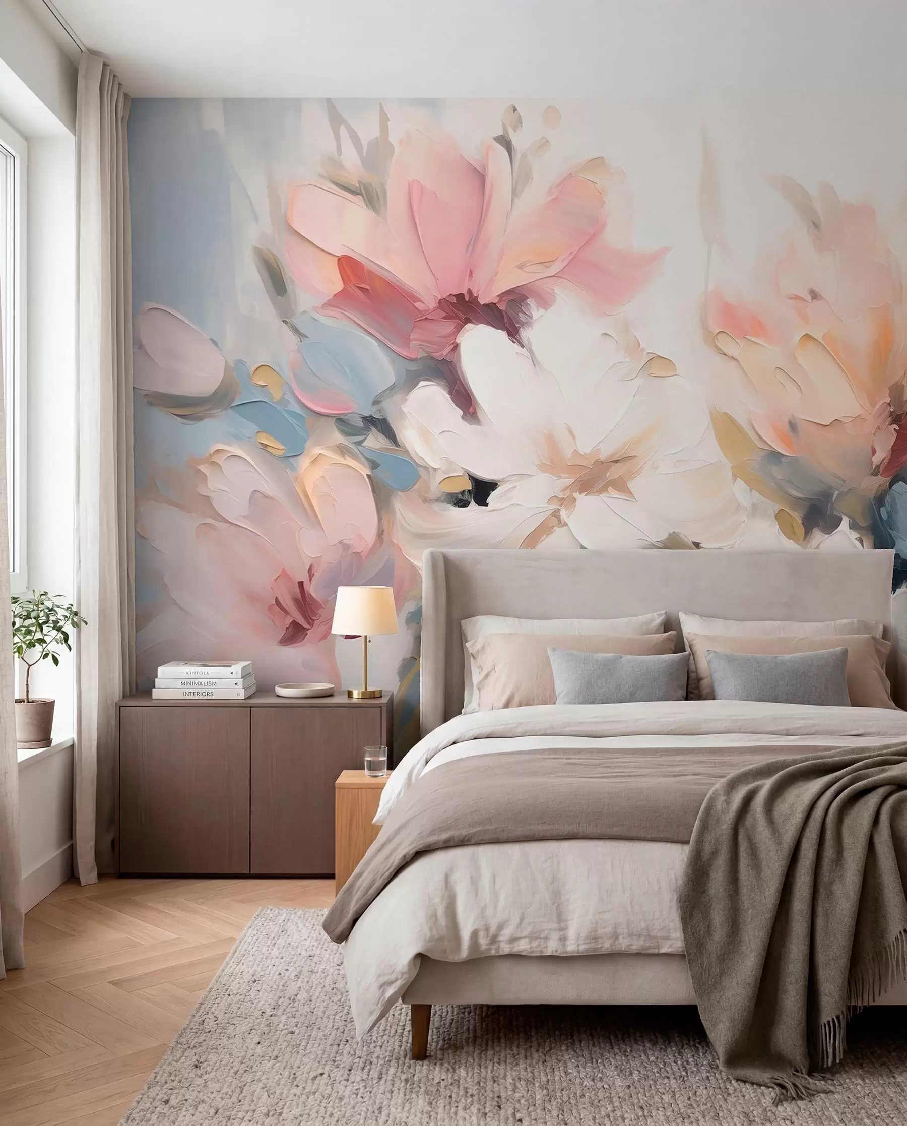 murales de pared Flor pintada w03575
