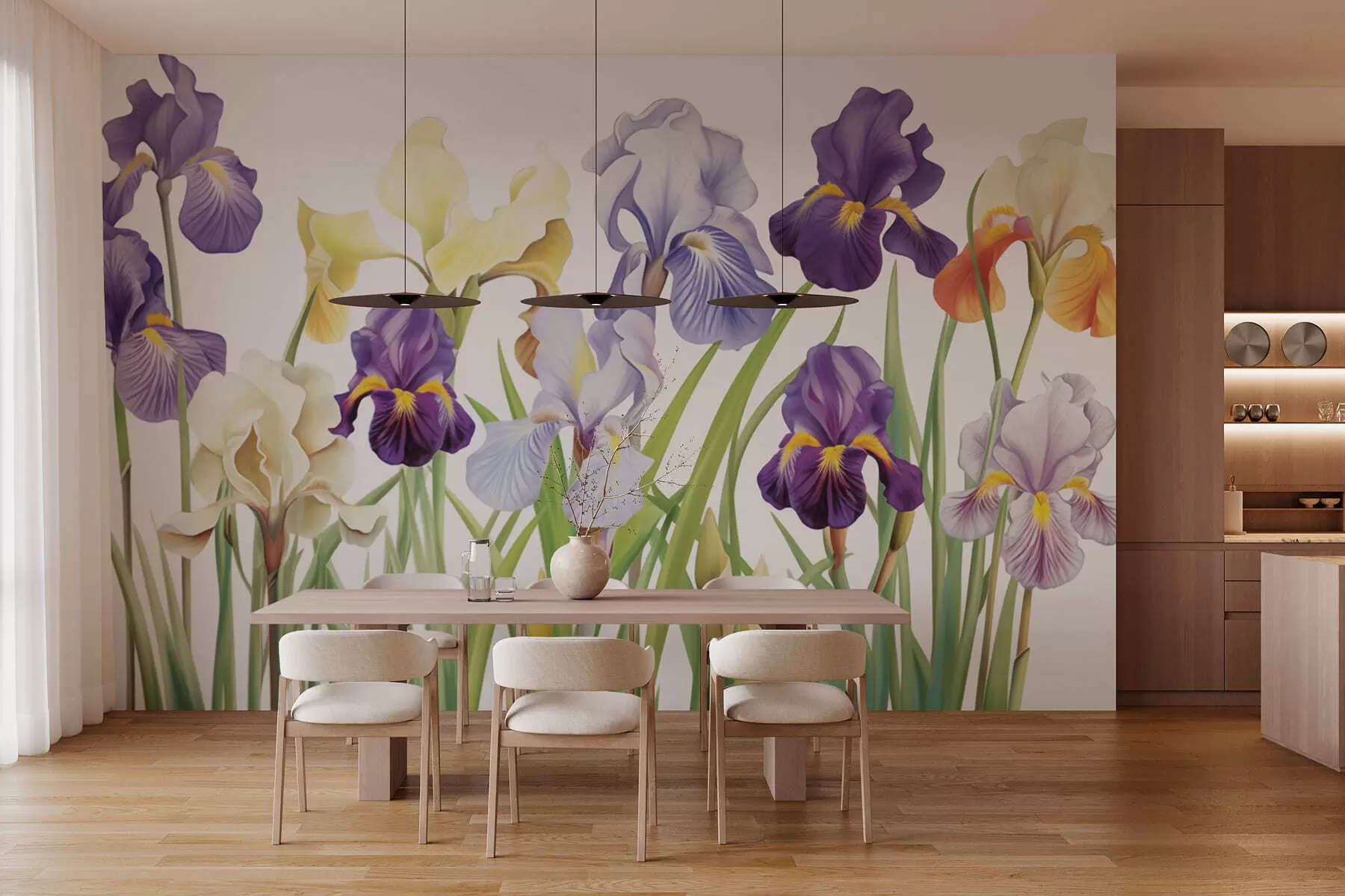 murales de pared Flores de lirio w03641