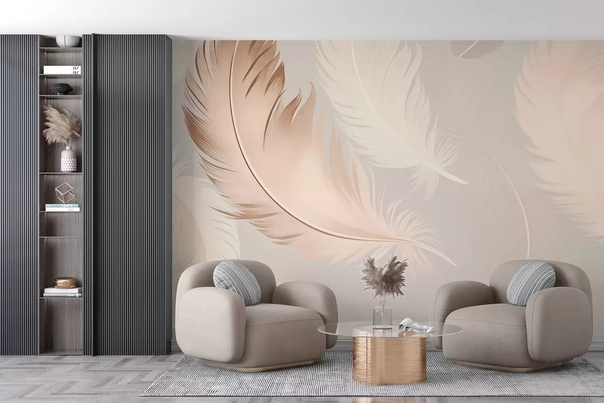 murales de pared Plumas w03595
