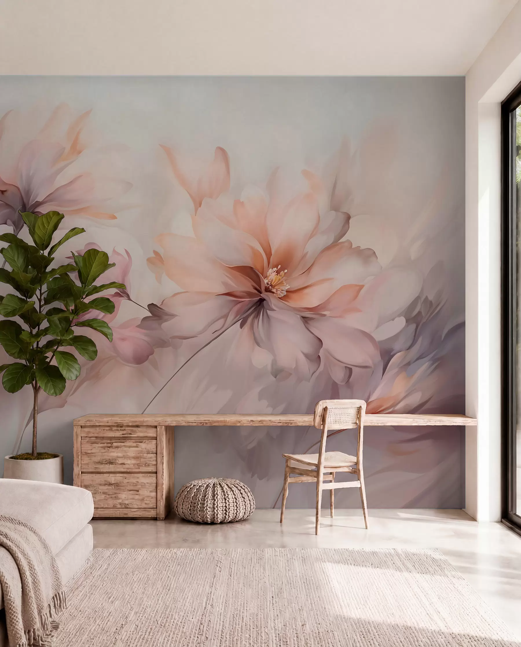 murales de pared Flores en la brisa w09050