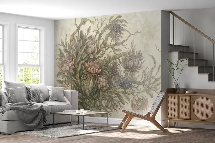 murales de pared Flores caprichosas w03975