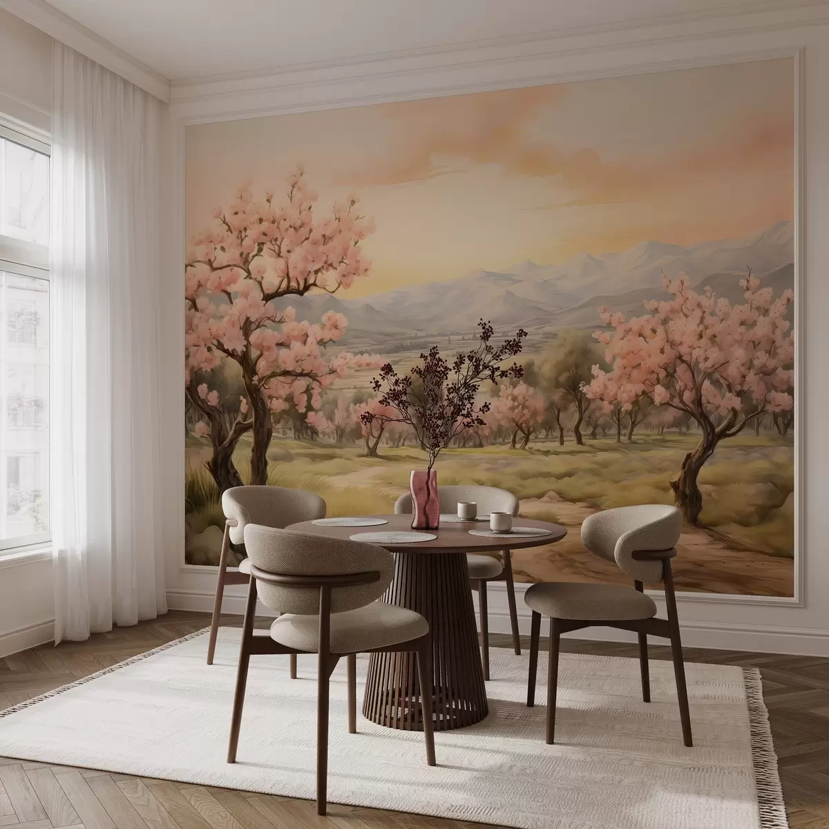 murales de pared Árboles en flor w03978