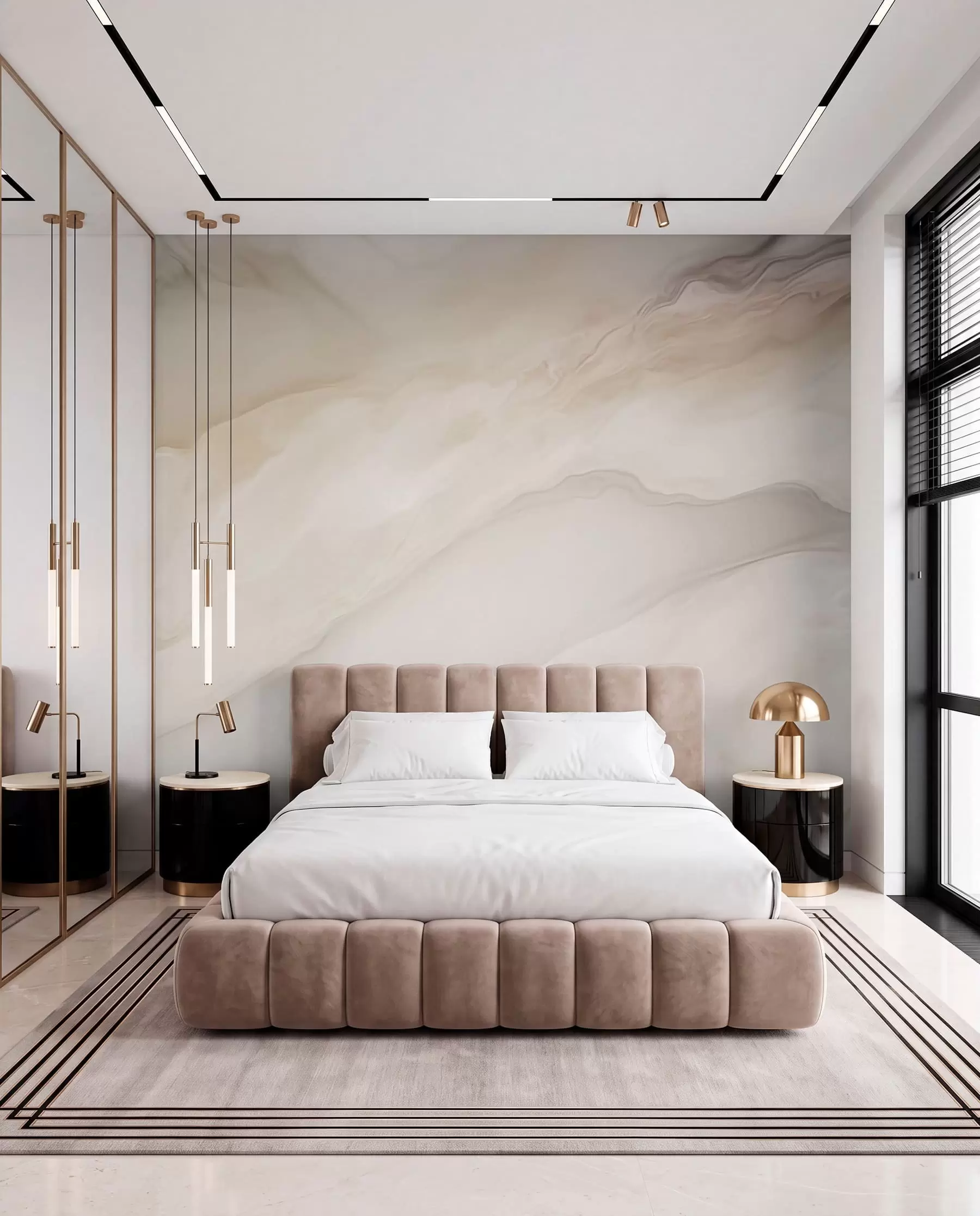 murales de pared Ondas luminosas w03922