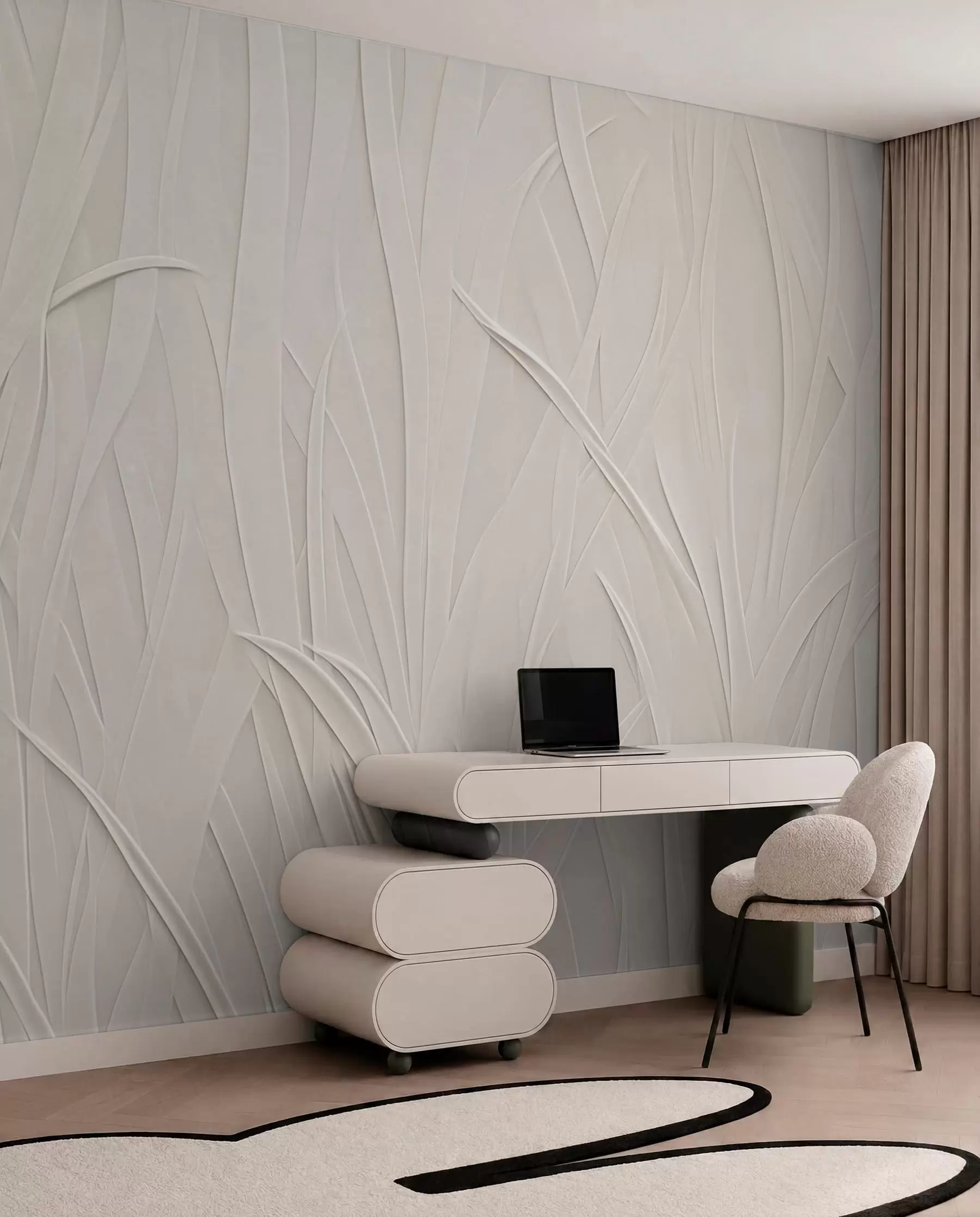 murales de pared Líneas curvas w03985
