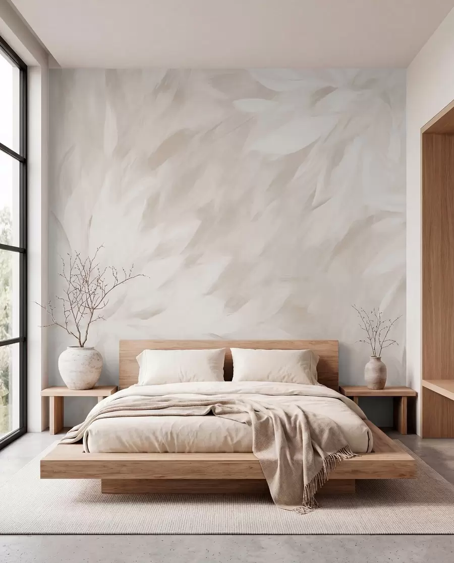 murales de pared Flores en estilo de trazos suaves w03986v2
