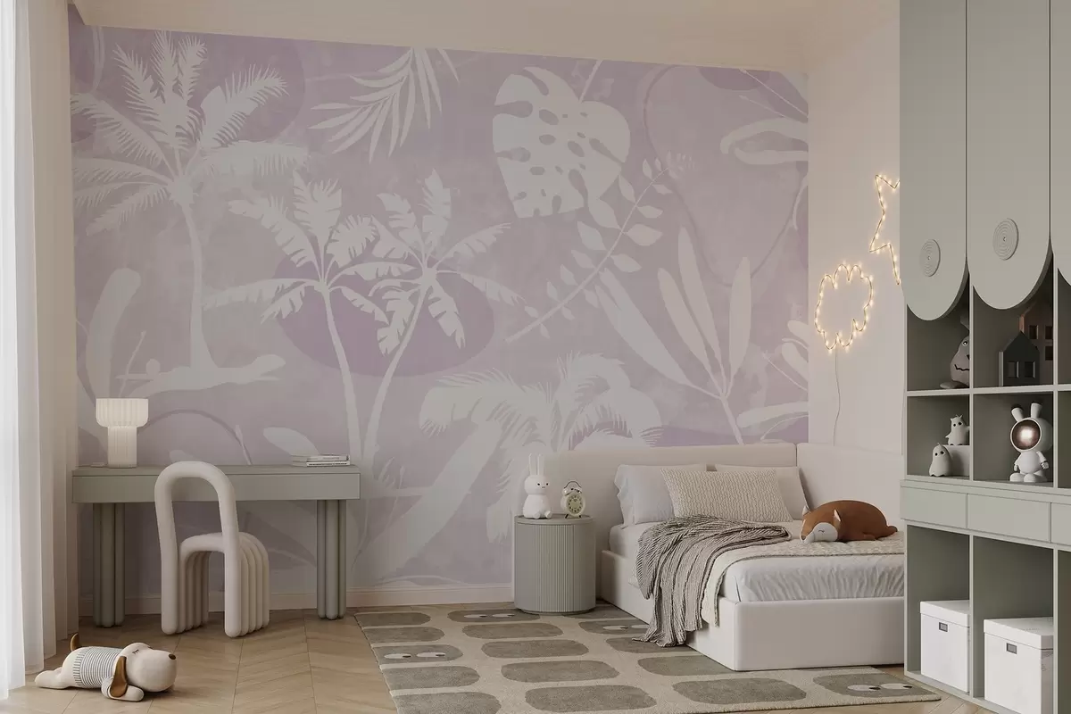 murales de pared Siluetas tropicales w04040v3