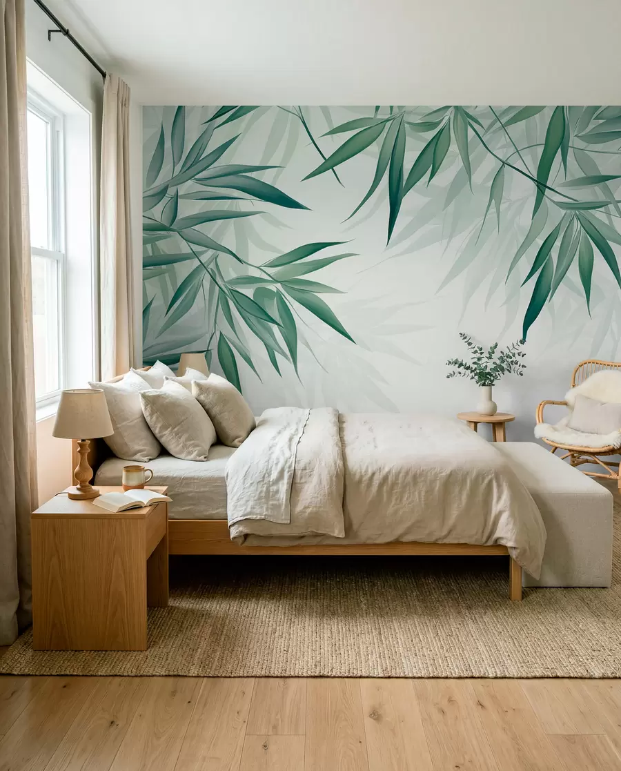 murales de pared Brisa de bambú w04147