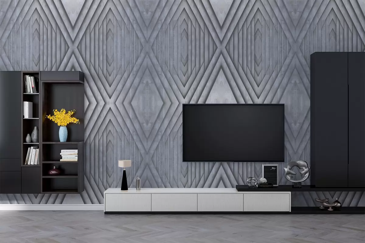 Murales de pared imitación de paneles de madera en colores grises fríos w04168v2 murales de pared imitación de paneles de madera en colores grises fríos w04168v2