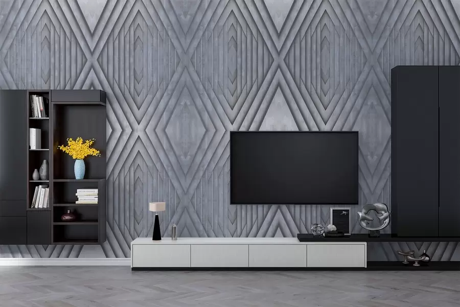 Murales de pared imitación de paneles de madera en colores grises fríos w04168v2 murales de pared imitación de paneles de madera en colores grises fríos w04168v2