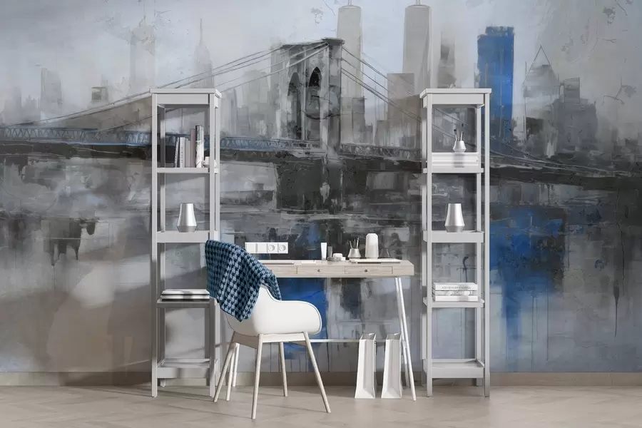 Murales de pared Loftscape urbano w04192v1 murales de pared Loftscape urbano w04192v1