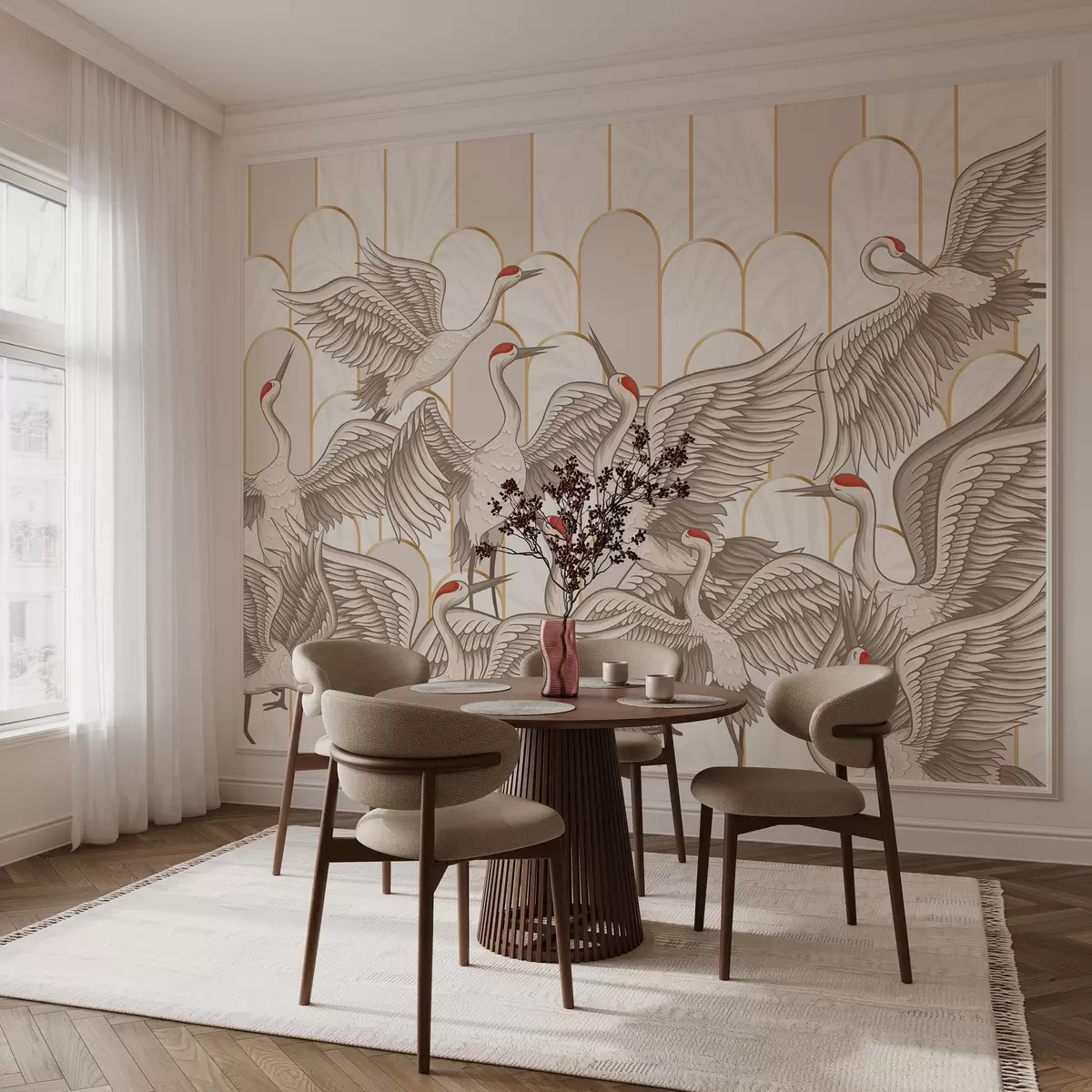 Murales de pared Pájaros y arcos antiguos w04193 murales de pared Pájaros y arcos antiguos w04193