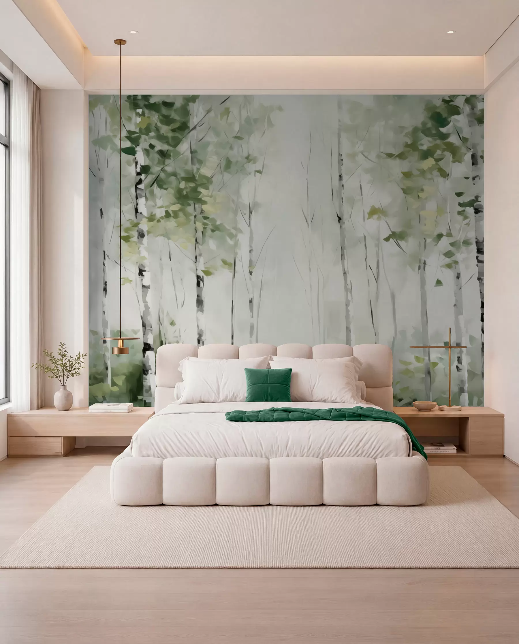 murales de pared Bosquecillo de abedules w04234