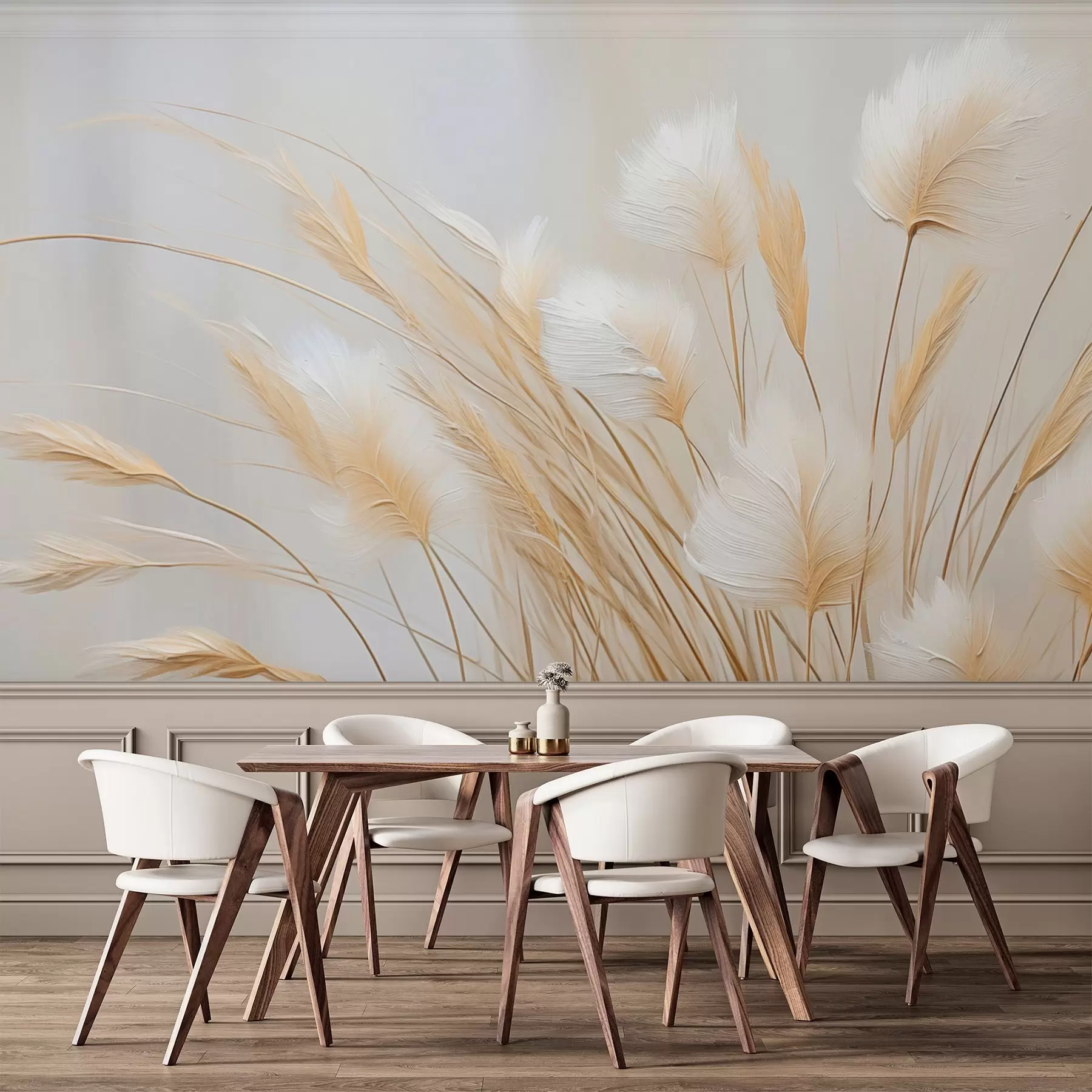 murales de pared Pintura imitación espigas de la Pampa w04266