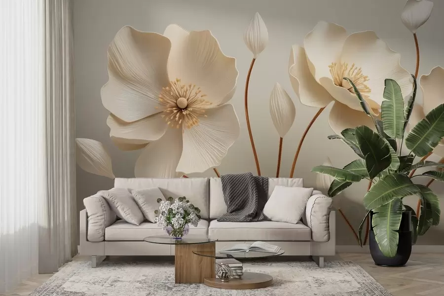 murales de pared Flores gráciles w04248