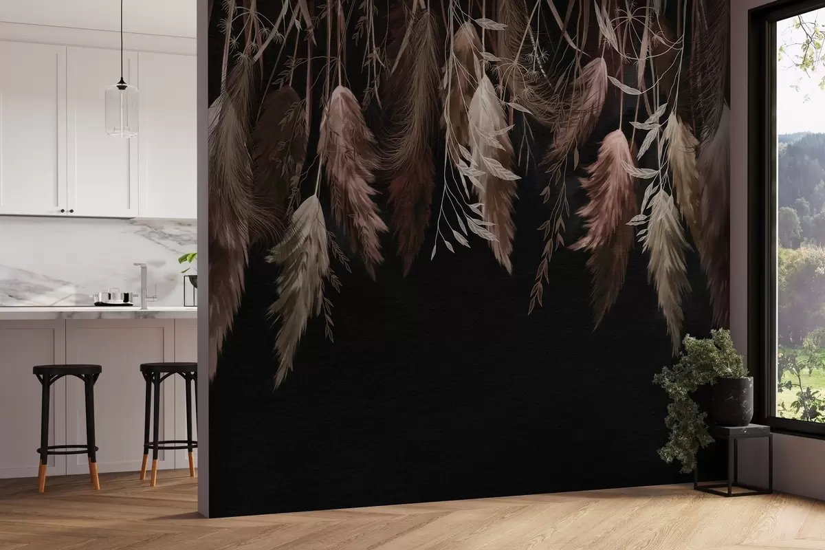 Murales de pared Flores secas w04253v1 murales de pared Flores secas w04253v1