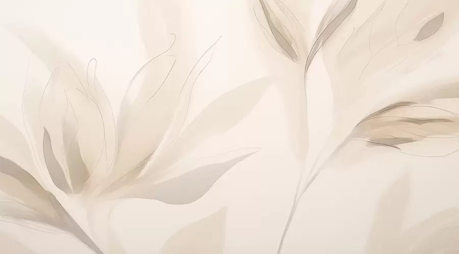 murales de pared Hojas abstractas ligeras w04243