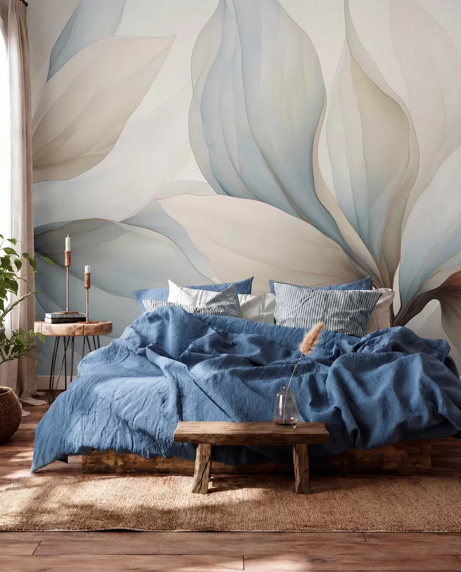 murales de pared Pétalos grandes de acuarela w04317