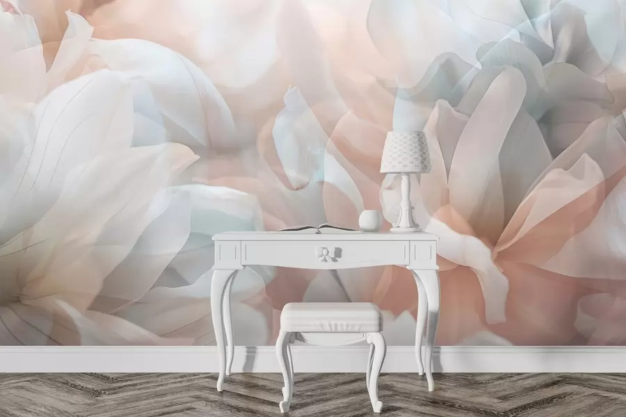 murales de pared Flores semitransparentes w04320v1