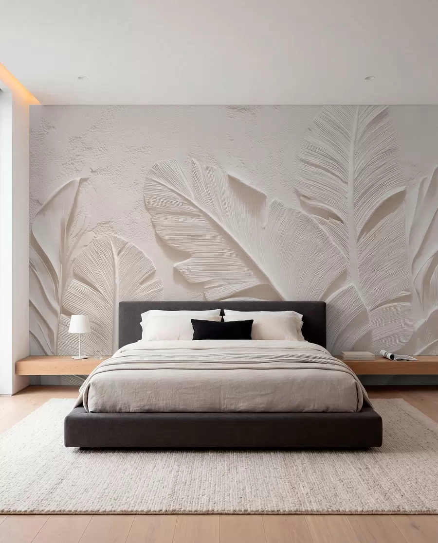 murales de pared Nervaduras de hojas w09307v1