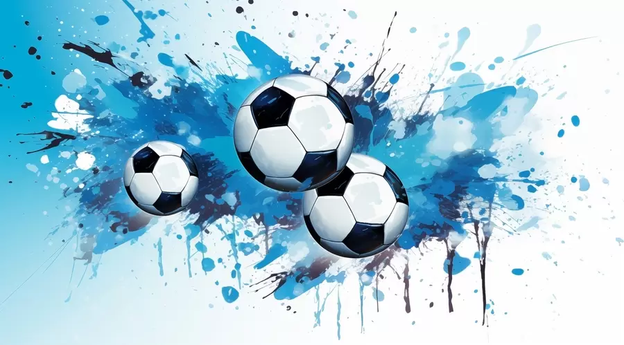 murales de pared Balones de fútbol w04373